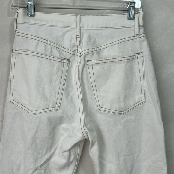 WARDROBE.NYC High-rise straight-leg jeans white size 26 made in USA - Picture 11 of 11
